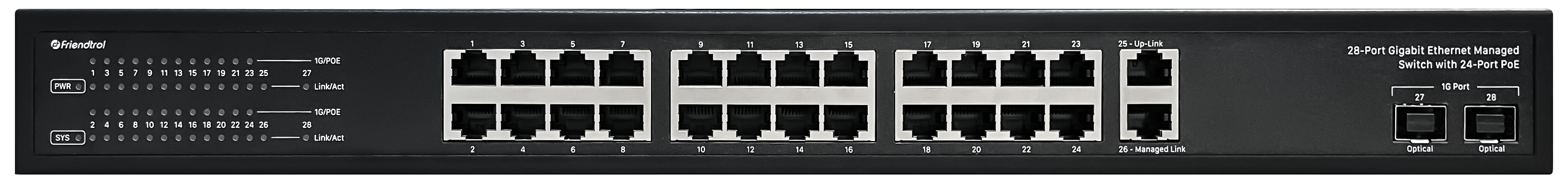 Smart Managed IP Switch with 24port PoE