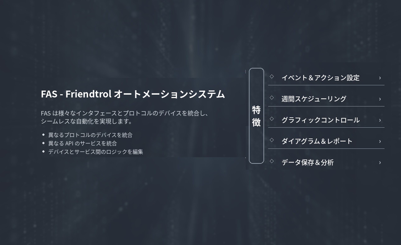 FAS - Friendtrol自動化システム